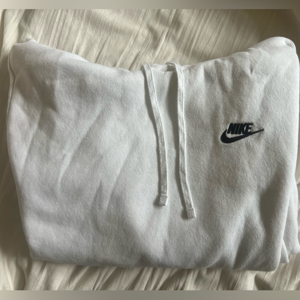 White Nike hoodie